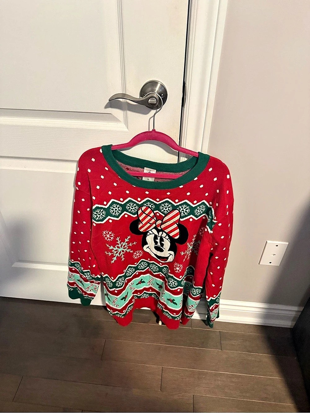Disney Women's Minnie Mouse Holiday Sweater Size 2XL Like New